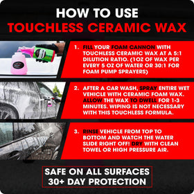 Swift Auto Care wax on vinyl wrap and paint protection film demonstrating safe compatibility
