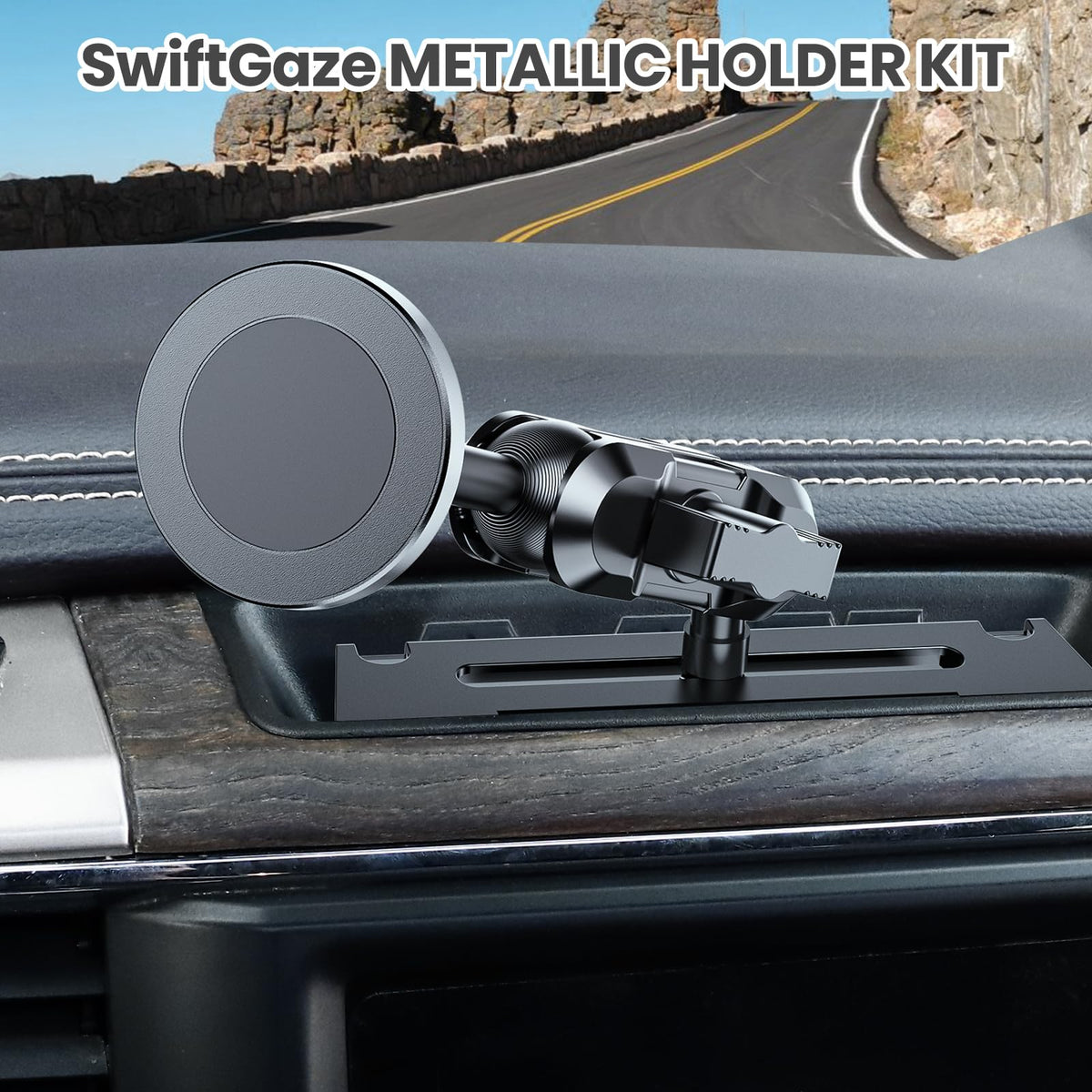 SwiftGaze screw-in base fitted into Ram factory hole for permanent mount