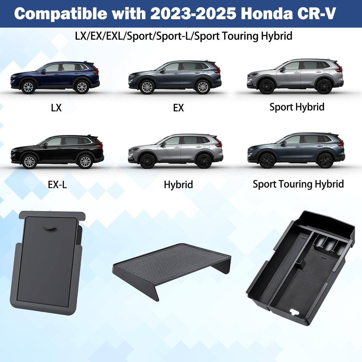 SwiftGaze installed in 2023 CR-V wide shot showing seamless OEM look benefit
