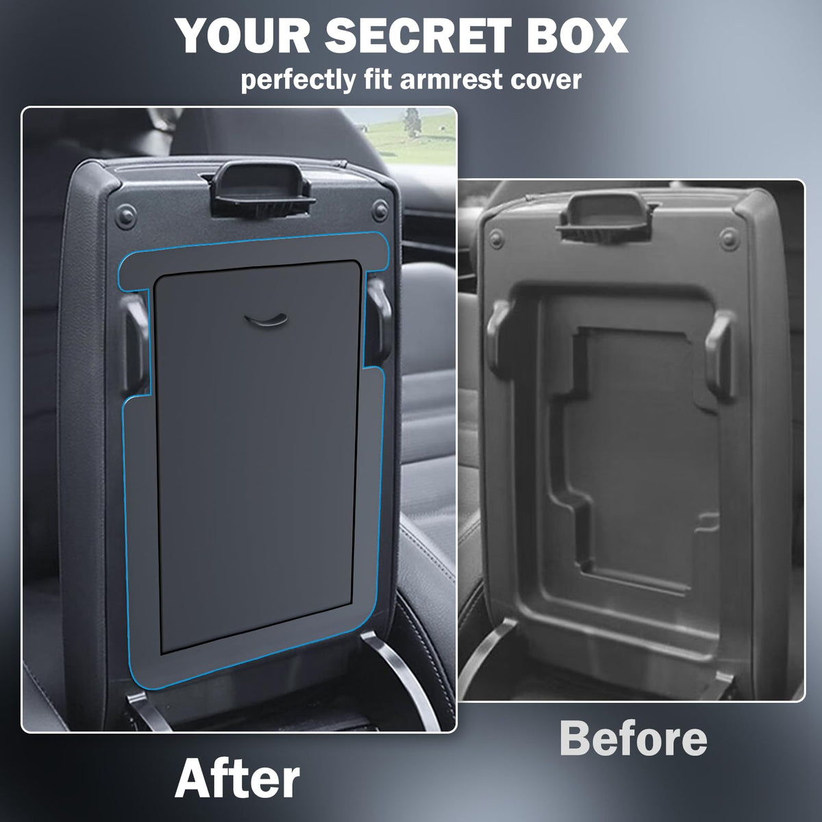 SwiftGaze magnetic lid detail demonstrating secure hidden storage benefit