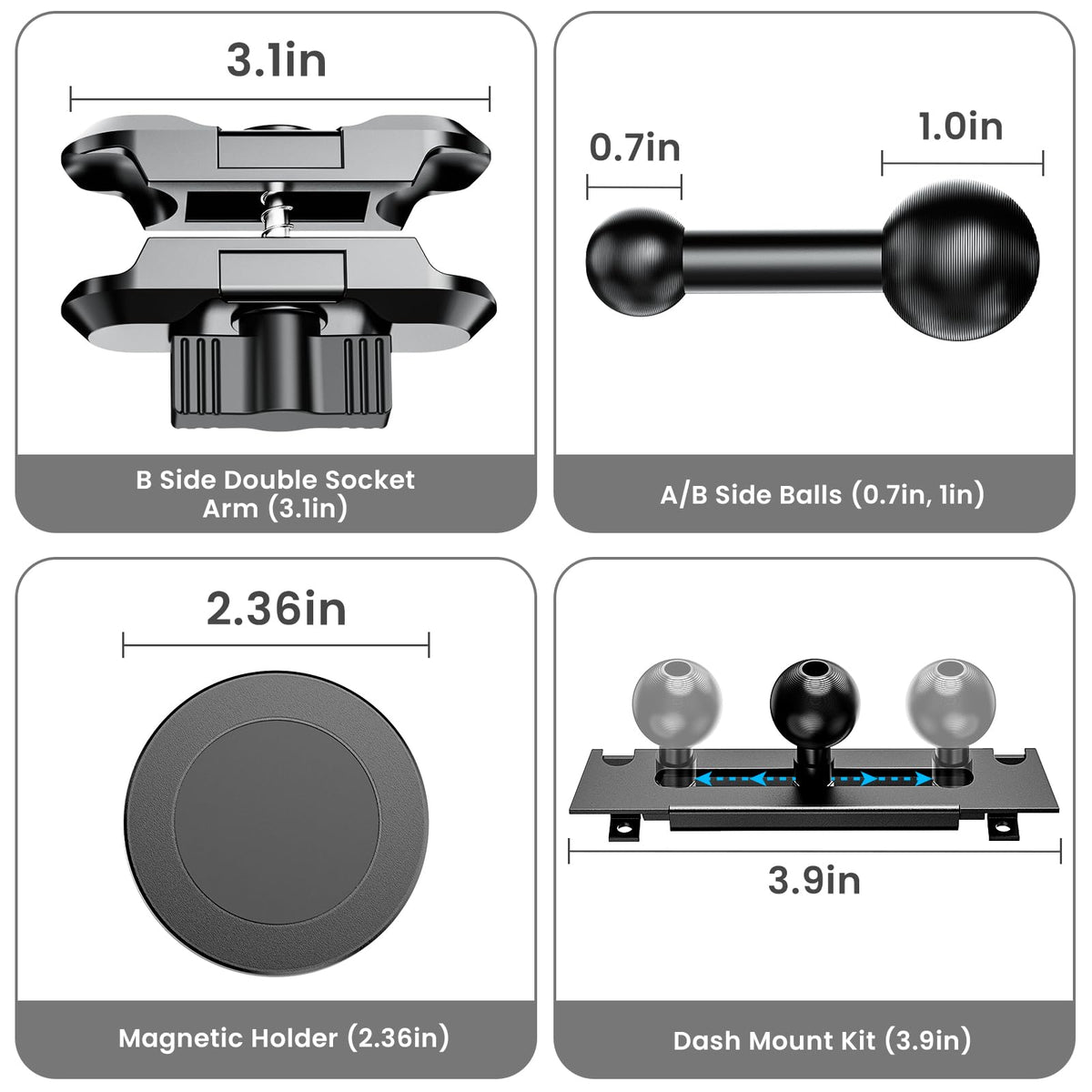 SwiftGaze beside smartphone to show compact size and scale in-cab