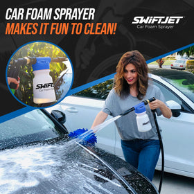 SwiftJet thick foam pattern closeup, demonstrating rich suds for safer cleaning