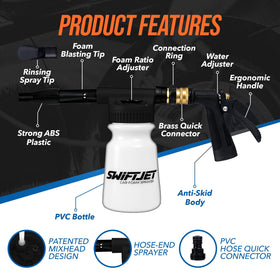SwiftJet microfiber mitt close-up highlighting soft fibers for scratch protection