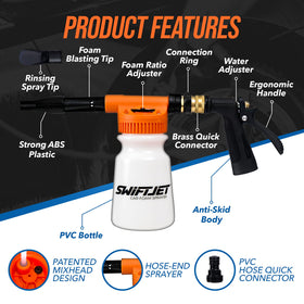 SwiftJet microfiber wash mitt fibers shown close for gentle, scratch-reducing wash benefit