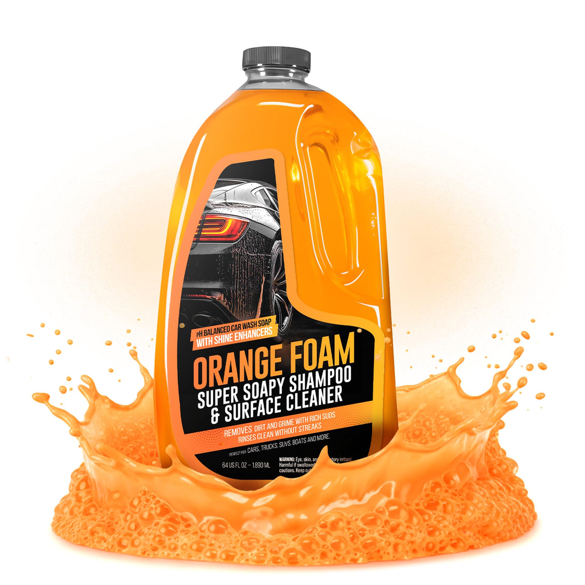 SwiftJet rinsed surface on car showing streak-free, clean finish