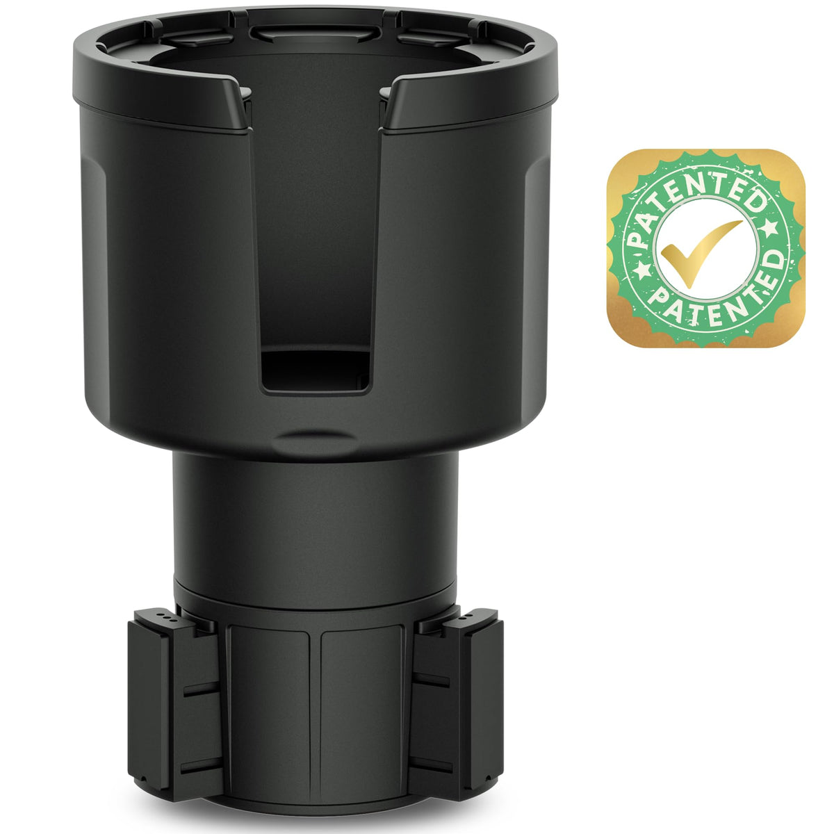 Swigzy front view showing adapter and clear packaging, highlights fit benefit