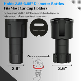 Swigzy securing a Yeti tumbler to prevent tipping and bouncing