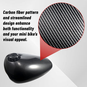 Swilpool vented fuel cap and threads close-up ensuring pressure balance and safer rides