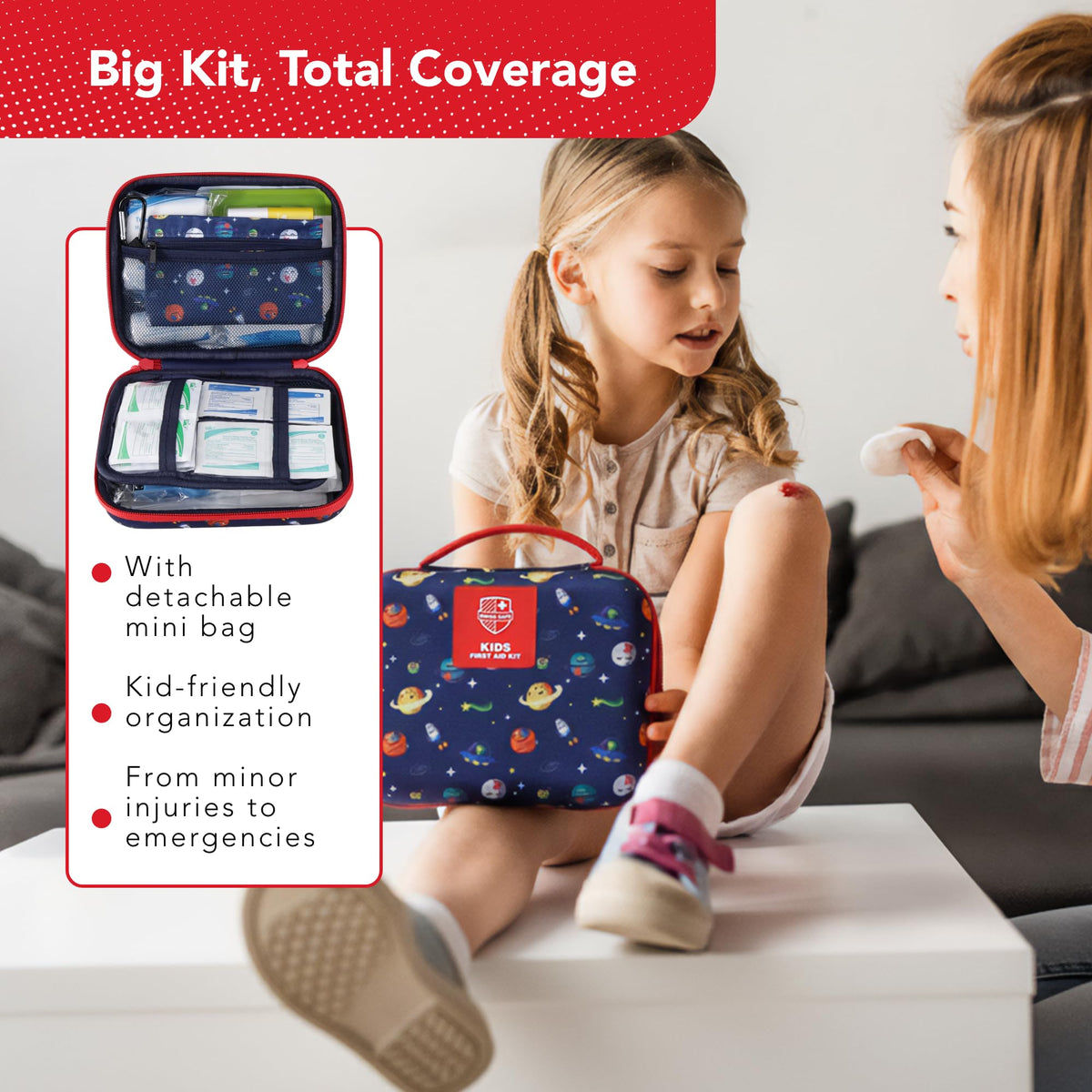 Swiss Safe cooling patches and bravery stickers to soothe and comfort children