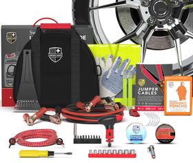 Swiss Safe front packaging showing complete emergency kit and compact layout
