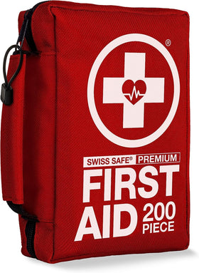 Swiss Safe open case with organized contents for quick access and easy use