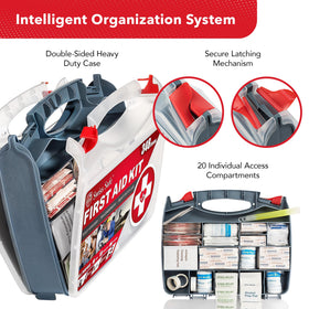 Swiss Safe tool tray with scissors and tweezers enabling precise care