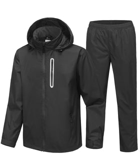 SWISSWELL front view jacket and pants showing full coverage and packability benefit