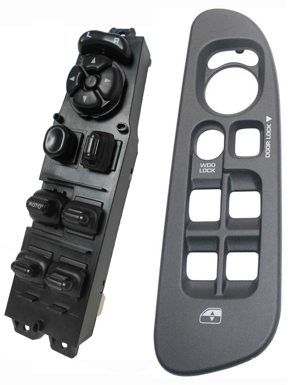 SWITCHDOCTOR front bezel and switch showing factory-fit and restored appearance