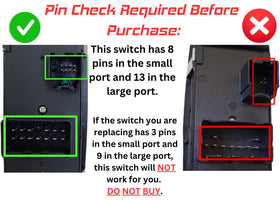 SWITCHDOCTOR master switch connector pins detail to verify fitment and avoid wrong purchase