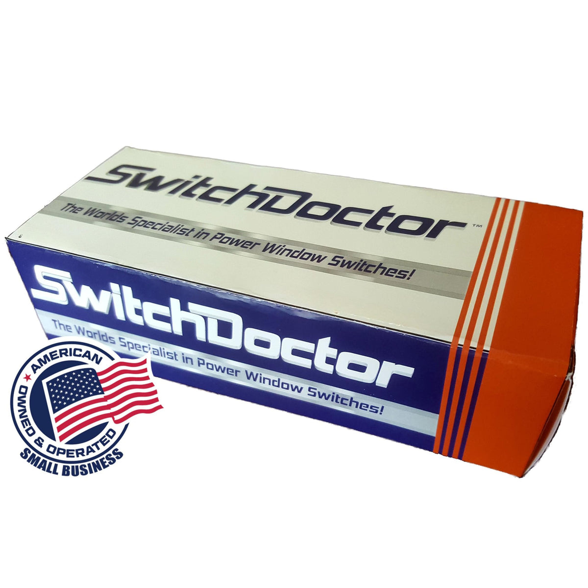 SWITCHDOCTOR switch beside ruler showing compact size and scale