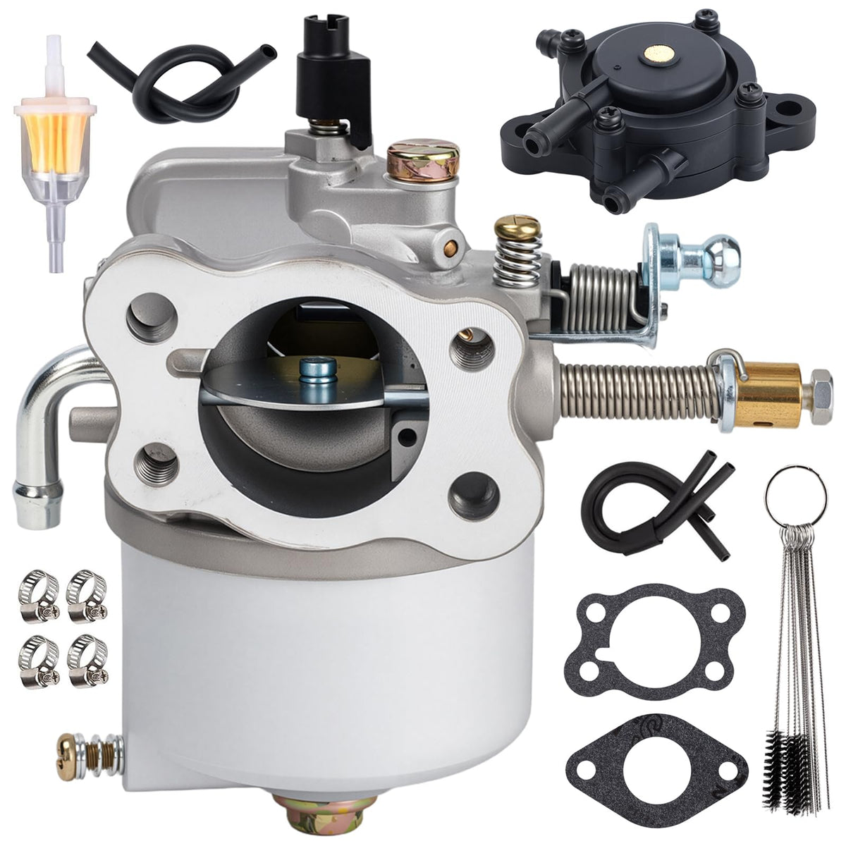 sworwin carburetor front view showing ports and body, ensures correct fit