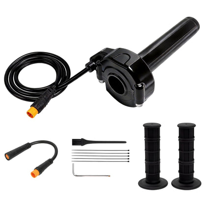 SWRXEarn front-angle throttle showing compact design and easy mounting