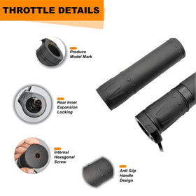 SWRXEarn rubber half‑twist grip texture for improved comfort and reduced wrist strain