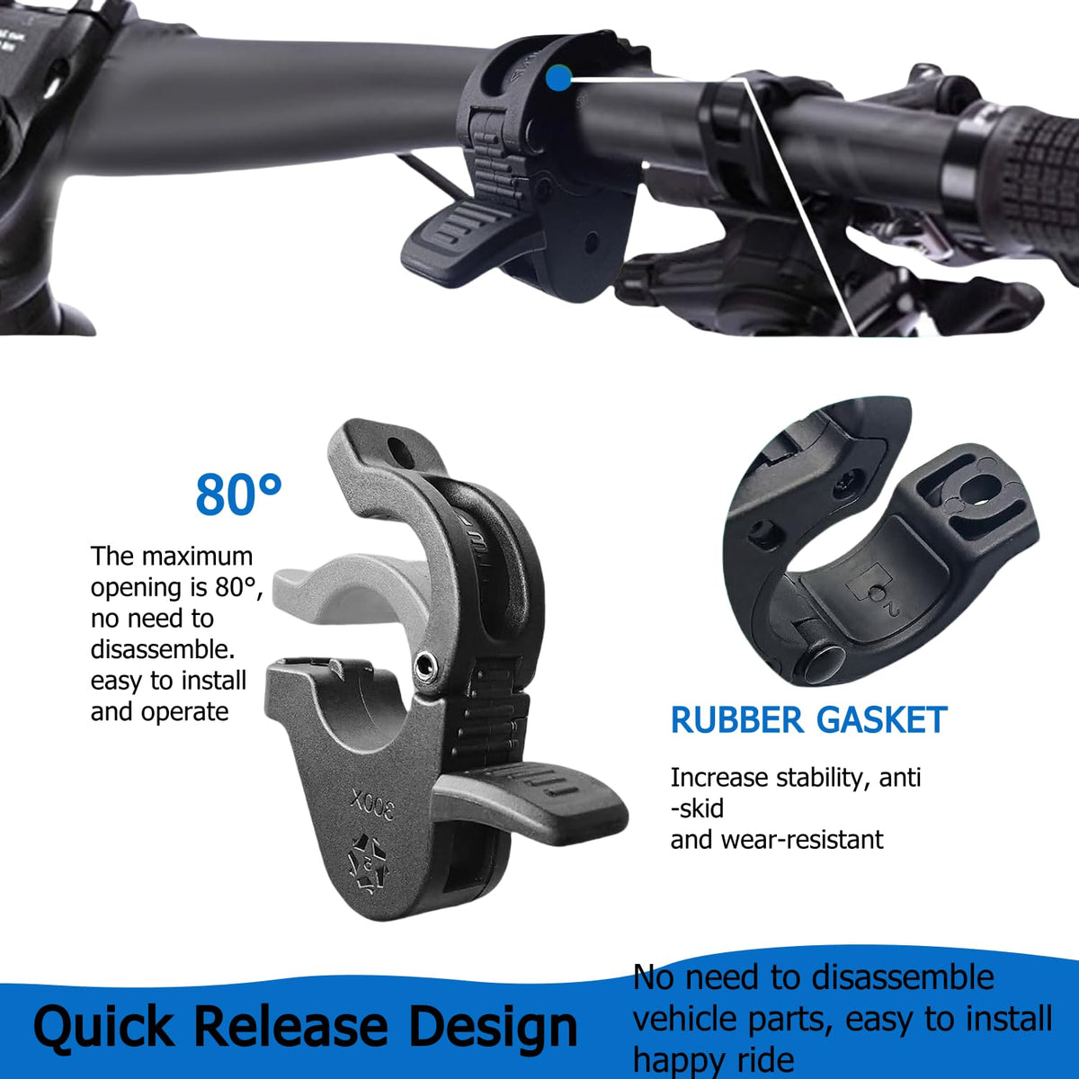 SWRXEarn installed on handlebar showing scale and tidy fit for easy mounting