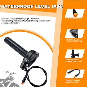SWRXEarn kit contents with grips, hex wrench and zip ties for quick assembly