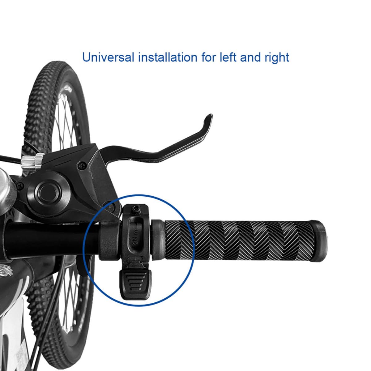 SWRXEarn throttle under light rain showing waterproof design for reliable performance
