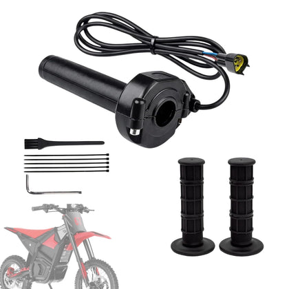 SWRXEarn full twist throttle front assembly showing fit and durability