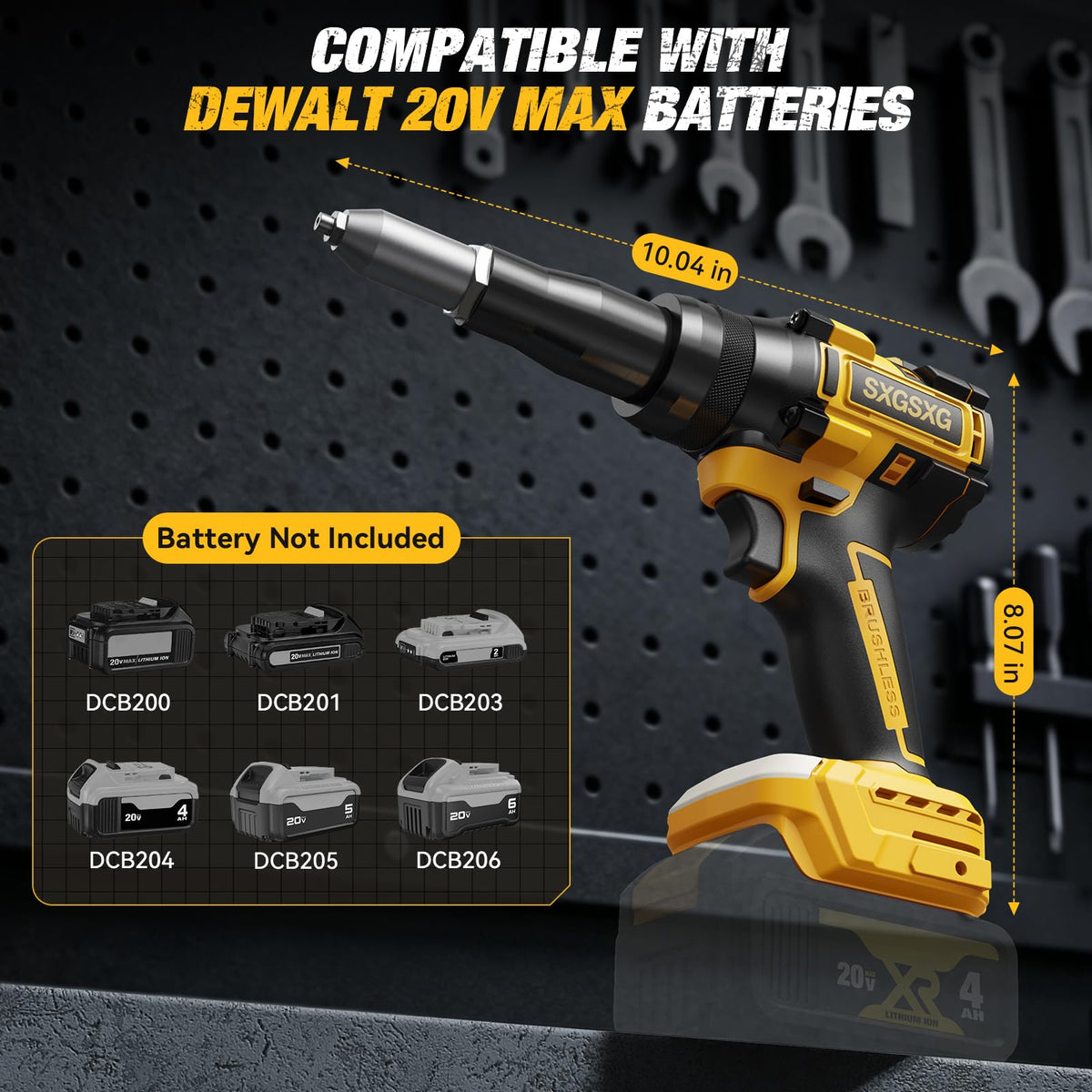 SXBSXB rivet gun setting a rivet in an automotive panel demonstrating real-job efficiency