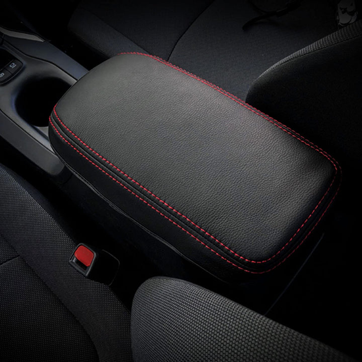 SXCY front view of armrest cover showing neat fit and improved cabin look