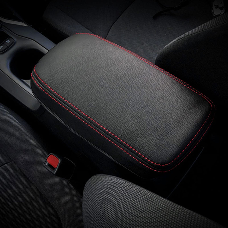 SXCY front view of armrest cover showing neat fit and improved cabin look