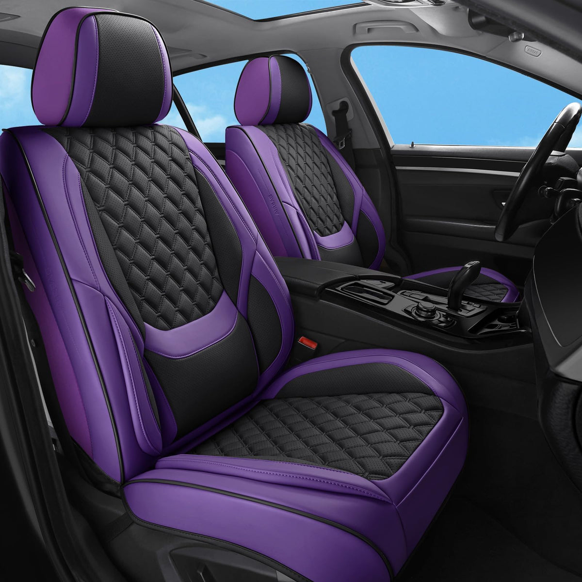 Sxikin front seat full view shows fit and premium look for added style
