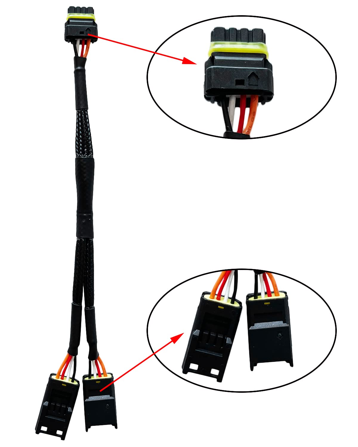 Sxqddz cable next to ruler showing compact size for tidy routing