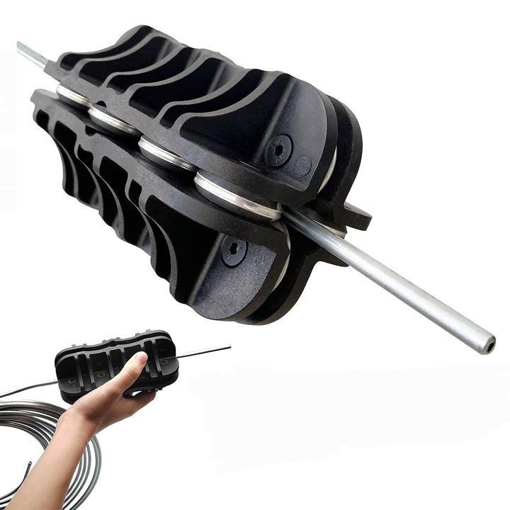 SY-PARTS front view of handheld tubing straightener showing compact design and portability benefit