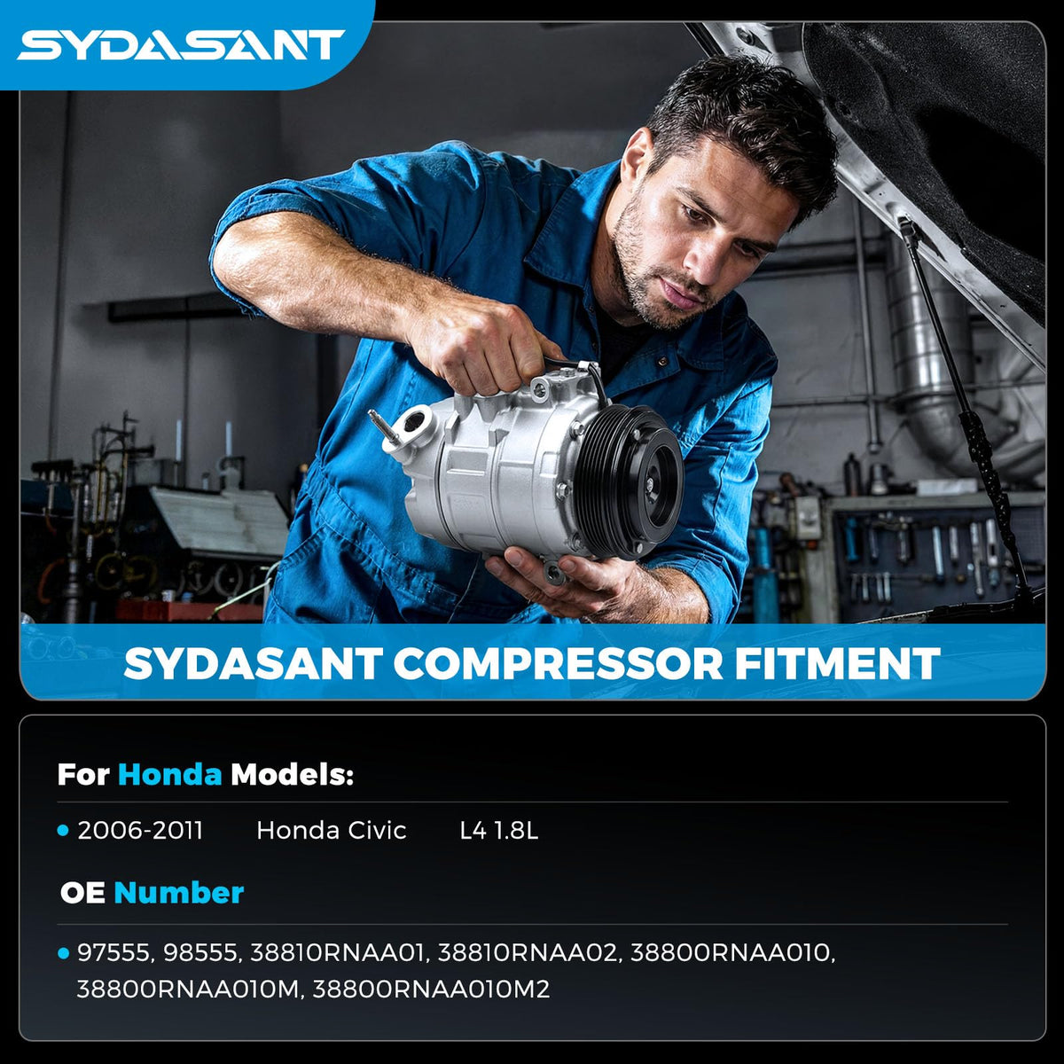 sydasant clutch assembly closeup highlighting included clutch for direct replacement benefit