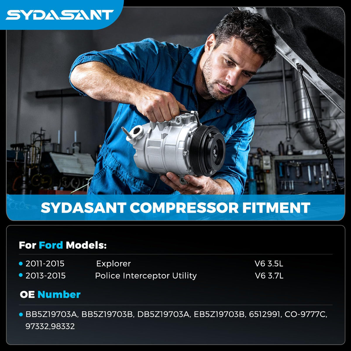 Sydasant clutch closeup highlighting clutch assembly and installation ease