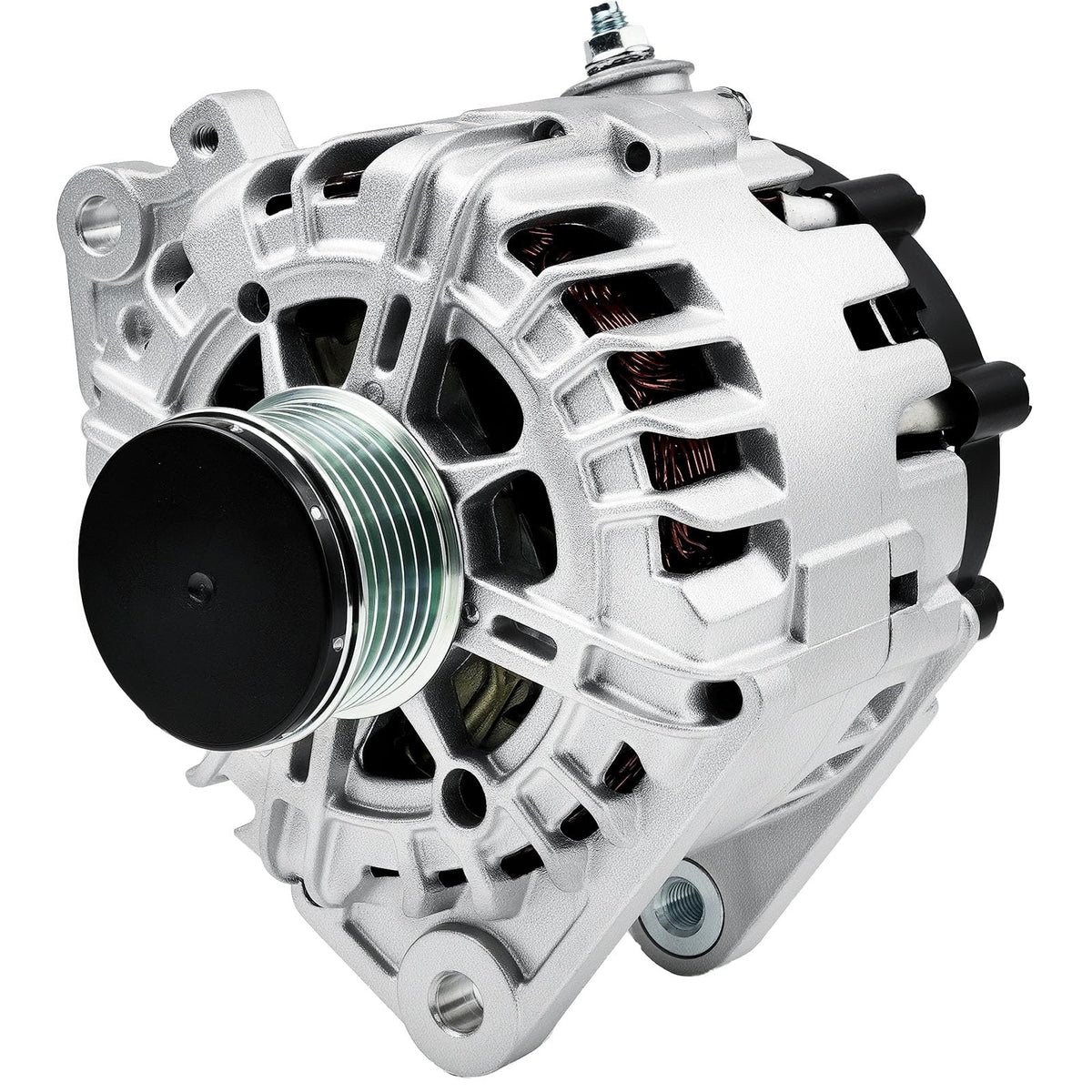 Sydasant alternator front view showing mounting points and benefits reliable fit