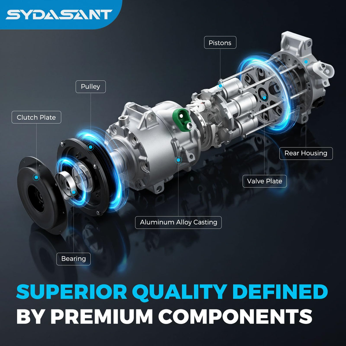 SYDASANT installed in engine bay displaying correct fit in Chevrolet Traverse