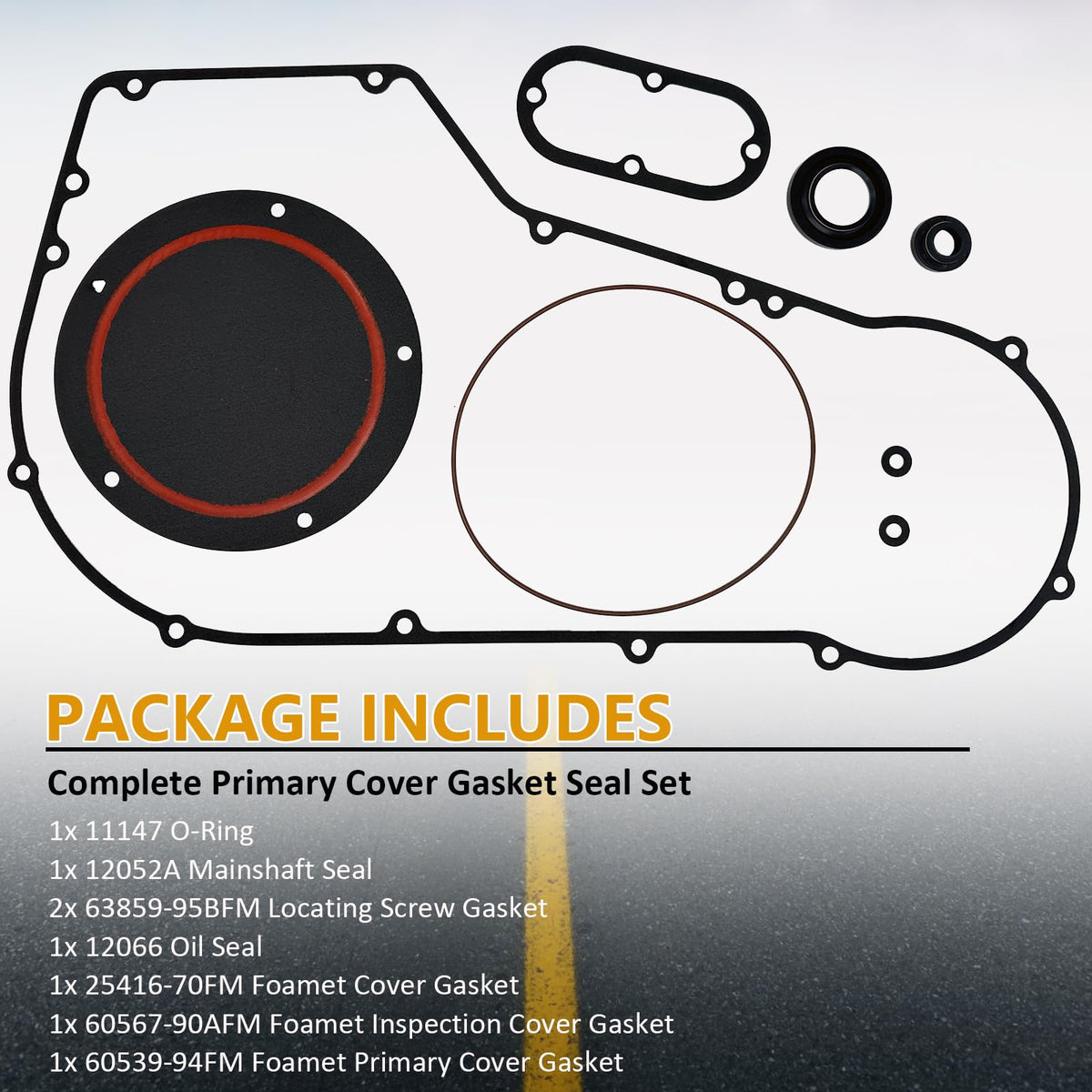 Syiono foam gaskets inspection and primary view illustrating conforming seal
