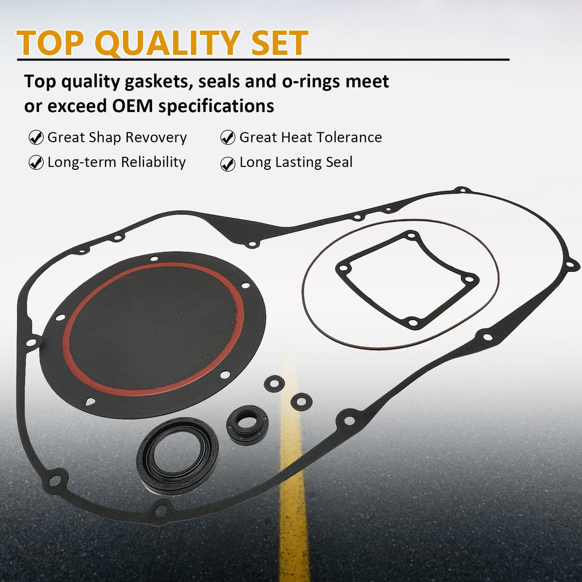 Syiono package contents laid out to confirm complete kit for primary cover service
