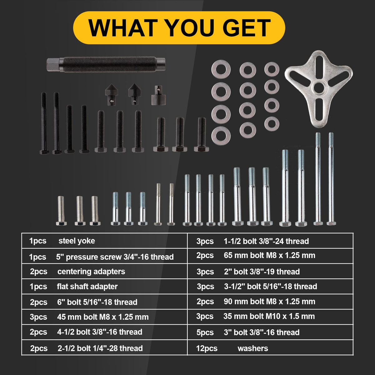 syizyen forcing screw detail showing hardened steel screw for controlled extraction