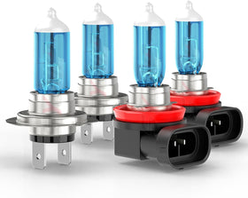 SYJIIP front packaging showing H7 and H11 bulbs, clear fit for Ford Fusion