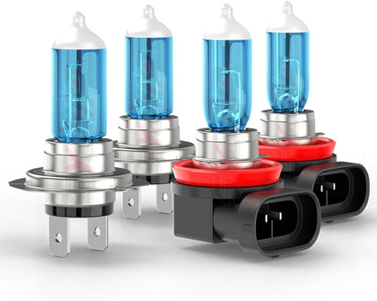 SYJIIP front packaging showing H7 and H11 bulbs, clear fit for Ford Fusion