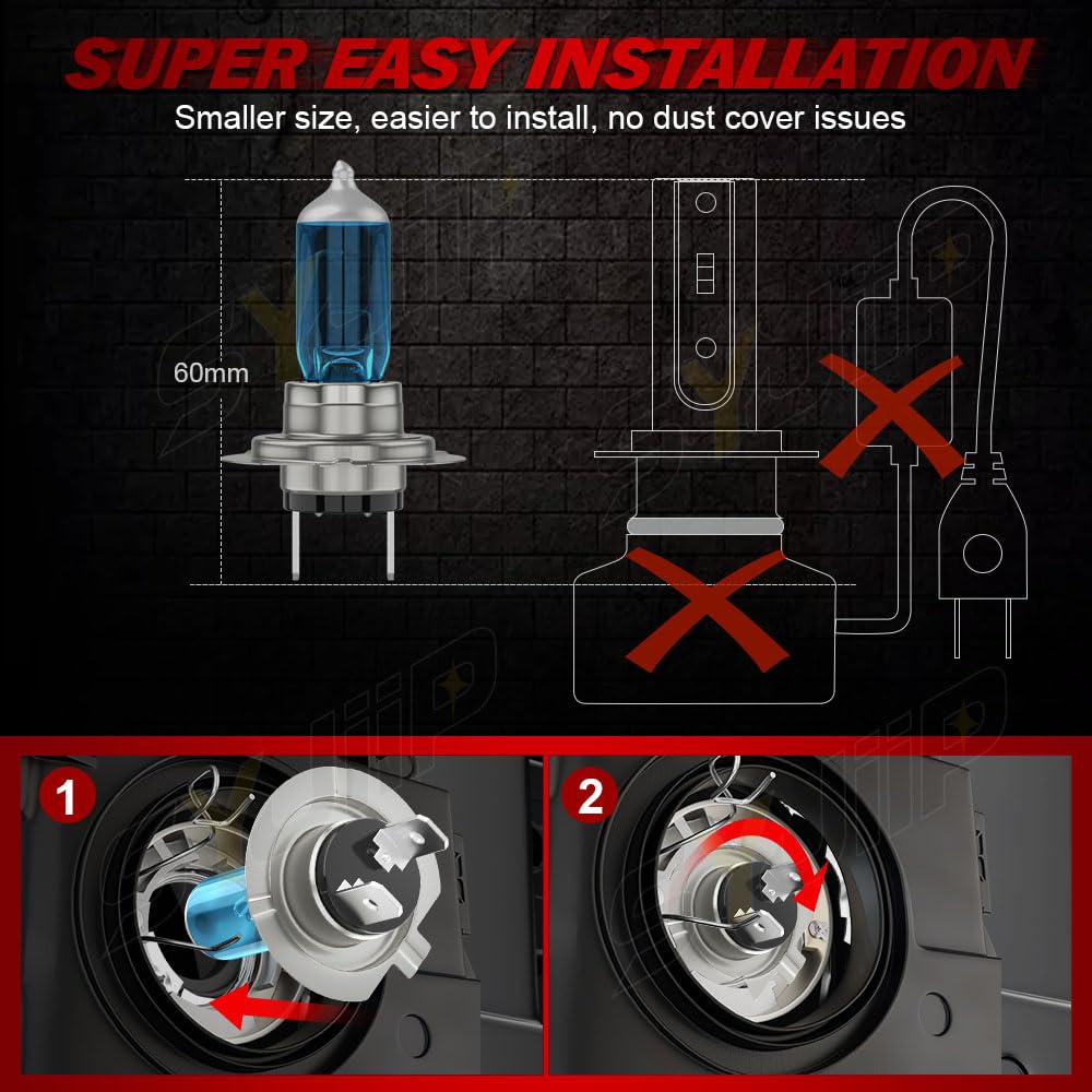 SYJIIP bulb installed in Chevy Traverse headlamp improving front illumination