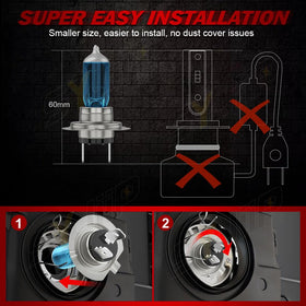 SYJIIP bulb installed in Chevy Traverse headlamp improving front illumination
