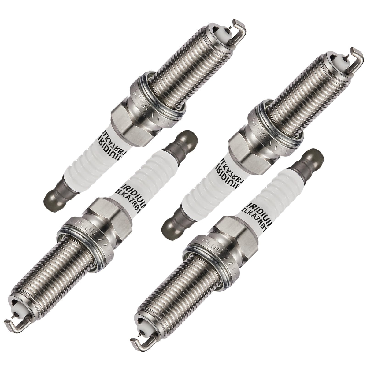 SYKRSS 3444 front packaging showing four iridium spark plugs and model fitment benefits