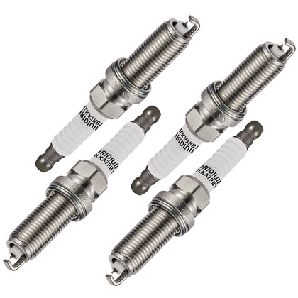SYKRSS 3444 front packaging showing four iridium spark plugs and model fitment benefits