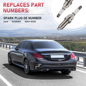 SYKRSS plugs installed in engine bay demonstrating direct-fit replacement convenience