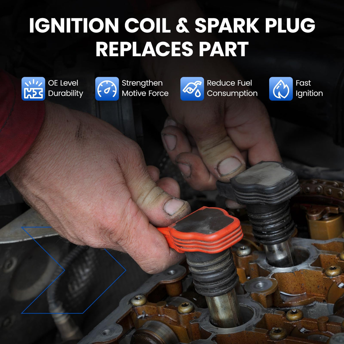 SYKRSS ignition coil with cylinder number marking to prevent installation errors and speed work