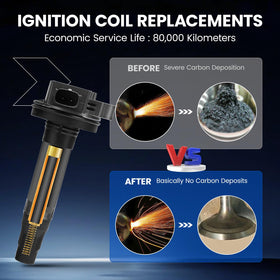 SYKRSS coils installed in engine bay restoring consistent spark and smoother idle