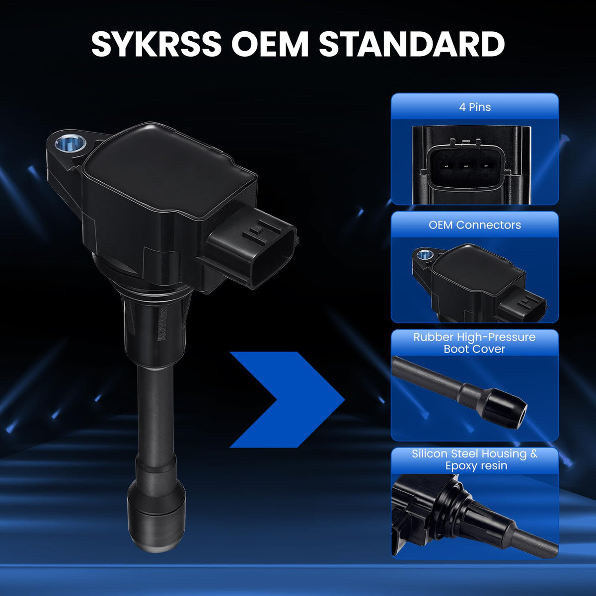 SYKRSS rubber boot detail showing heat resistance and secure seal